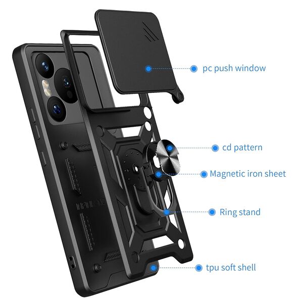 Techsuit Case for Xiaomi Redmi Note 14 - Techsuit CamShield Series - Black 5949419264595 έως 12 άτοκες Δόσεις
