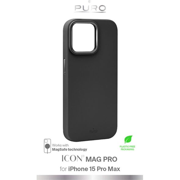 Puro PURO ICON MAG PRO - Etui iPhone 15 Pro Max MagSafe (Black)