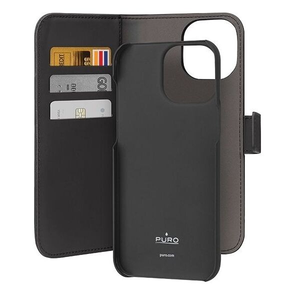 SBS Mobile Puro Eco-Leder Wallet iPhone 15 Pro Max schwarz