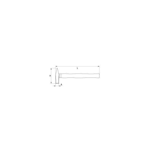 Yato Młotek ślusarski rączka drewniana 2kg 400mm (YT-4510)