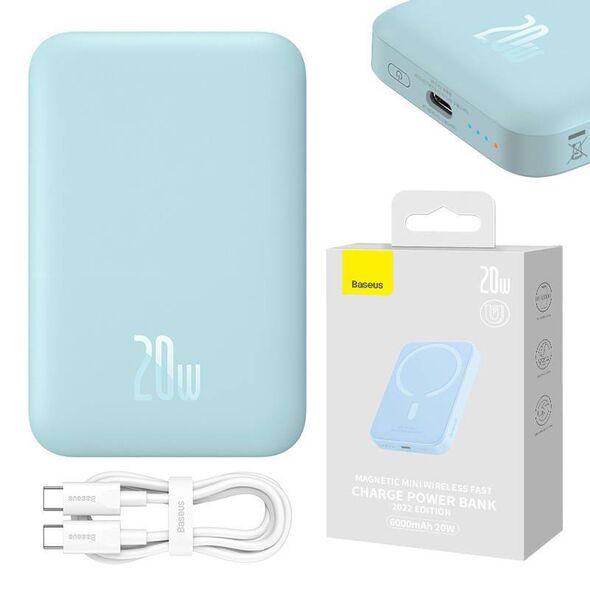 Powerbank Baseus Magnetic Mini 6000mAh 20W (blue) 6932172626129
