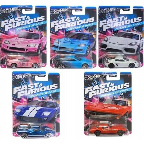 Hot Wheels Autko Szybcy i wściekli mix HNR88 MATTEL cena za 1 szt op.24