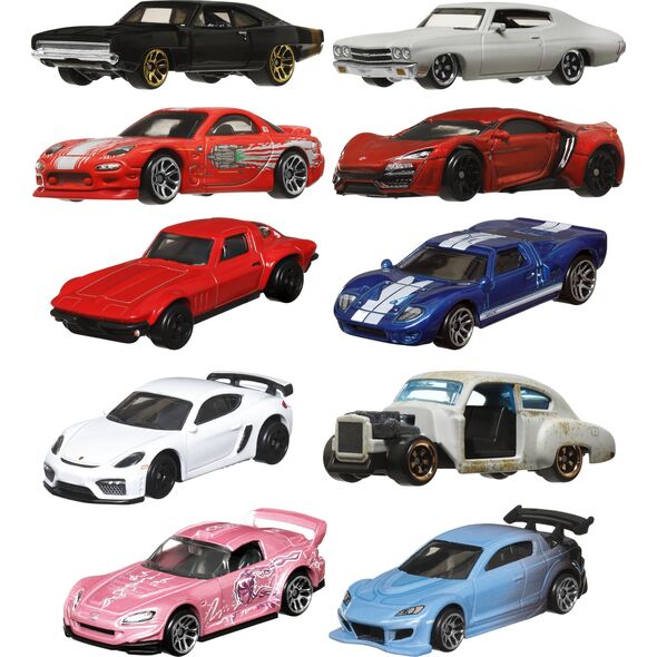 Hot Wheels Autko Szybcy i wściekli mix HNR88 MATTEL cena za 1 szt op.24