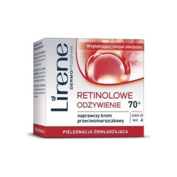 Lirene PIELĘGNACJA ODMŁADZAJĄCA ODŻYWIENIE 70+ KREM NA DZIEŃ I NA NOC