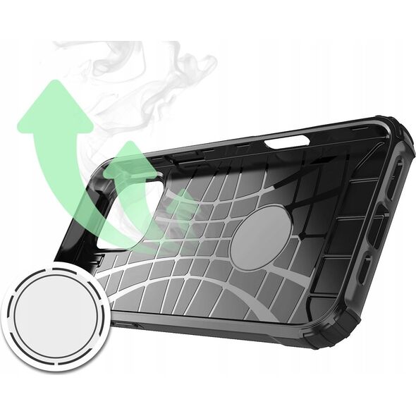 Etui Hybrid Armor pancerne na iPhone 16 Pro - czarne