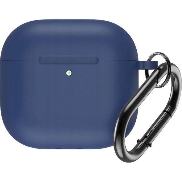 Silicone Airpods Case with hook - AirPods 4 navy blue