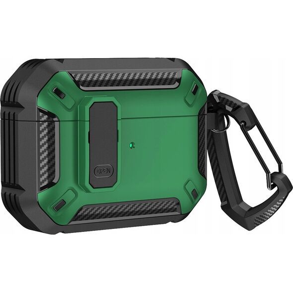 Armour Airpods Case with hook - AirPods 4 green