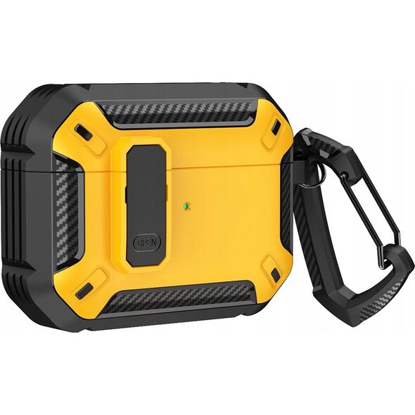 Armour Airpods Case with hook - AirPods 4 yellow