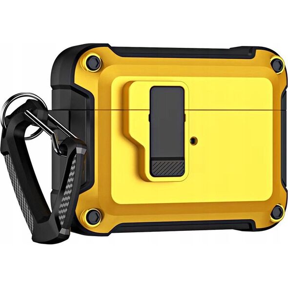 Pro Armour Airpods Case with hook - AirPods 4 yellow