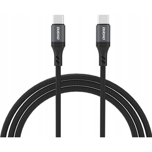 Kabel Dudao L3CC USB-C - USB-C 60W 2m w oplocie - czarny