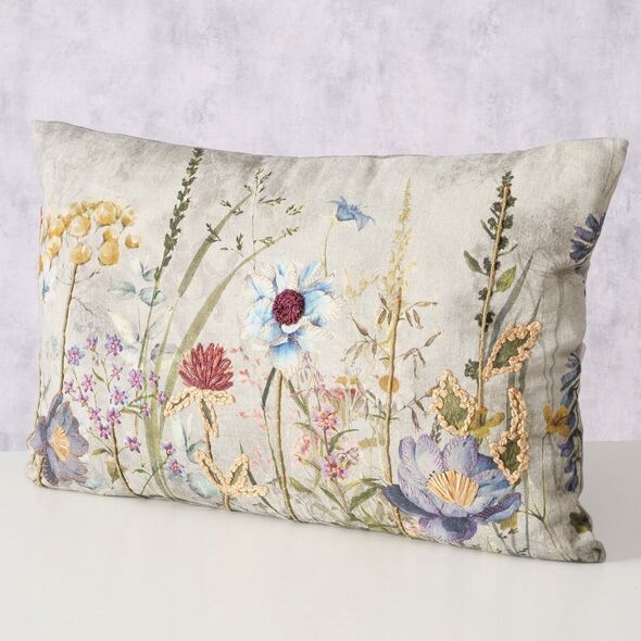 Διακοσμητικό μαξιλάρι Boltze BLOMSTER, floral σχέδιο, 100% βαμβάκι 14200609 4066076329533