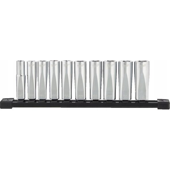 Milwaukee MILWAUKEE ZESTAW NASADEK 10 szt. 3/8" METRYCZNE DŁUGIE