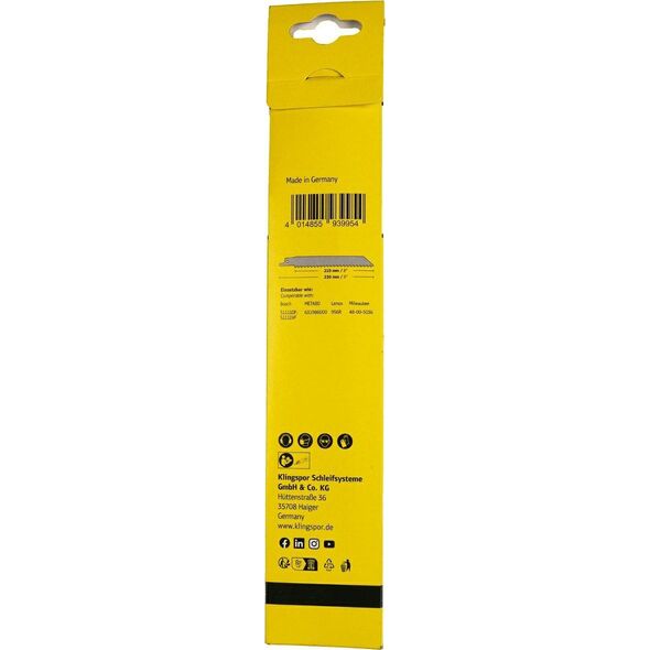 Klingspor KLINGSPOR RECIMER SAW LADE 230x19x1,27mm RS 953 AQ /5 τεμ. 14046375 4014855939954