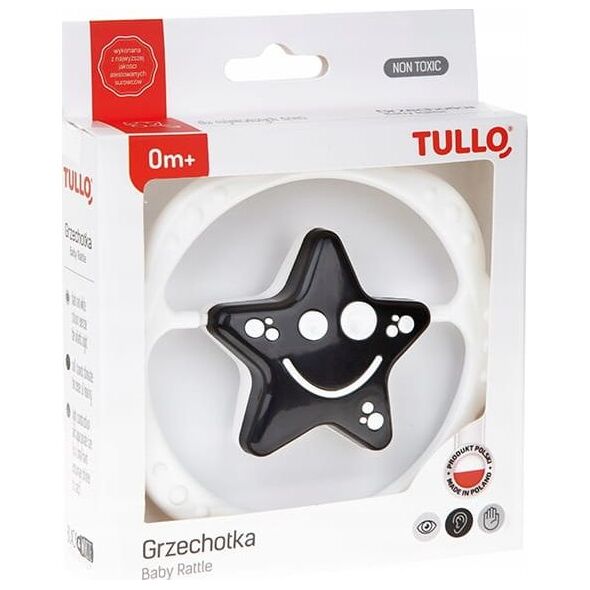 Tullo Grzechotka gwiazdka czarno-biała Tullo