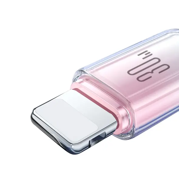 Joyroom S-A42 Crystal-Clear Series 30W USB-C / Lightning cable 1.2m white