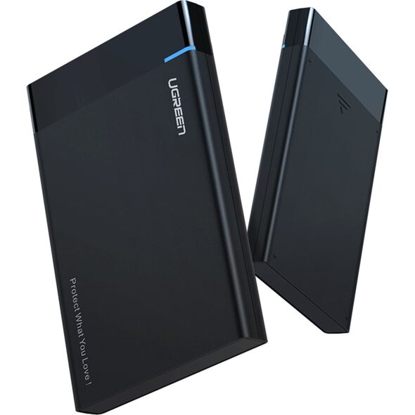 Kieszeń Ugreen Obudowa zewnętrzna dysku HDD/SSD 2,5" UGREEN US221, SATA 3.0, USB-C, 50cm (czarna)