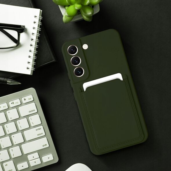 OEM Futerał CARD CASE do SAMSUNG A14 5G / A14 4G zielony
