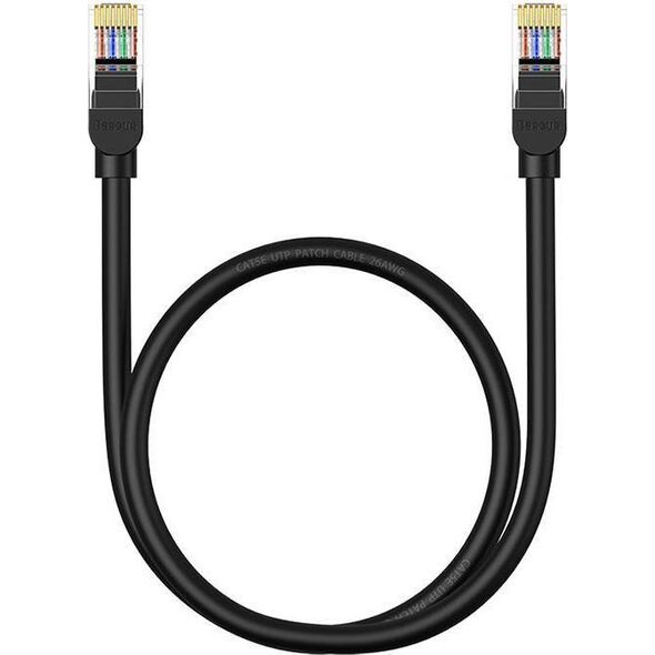 Baseus Kabel sieciowy Baseus Ethernet CAT5, 0,5m (czarny)