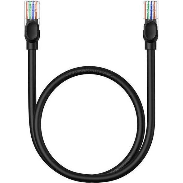 Baseus Kabel sieciowy Baseus Ethernet CAT5, 0,5m (czarny)