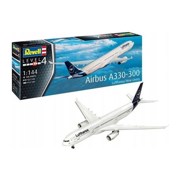 Revell Model plastikowy Samolot Airbus A330-300 Lufthansa 1/144