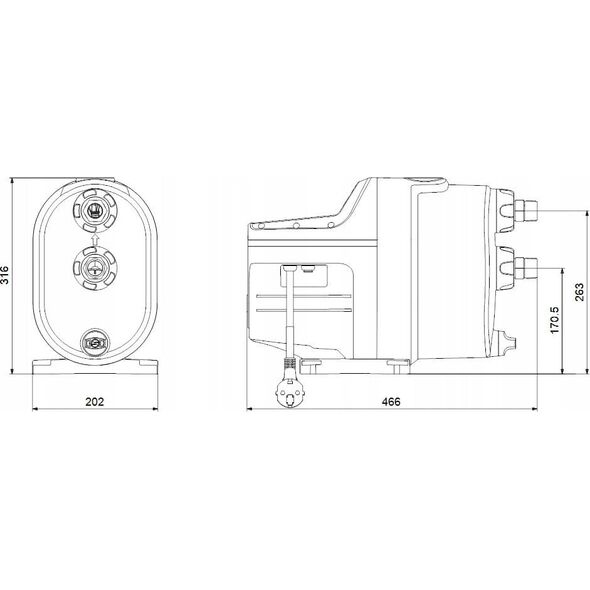 Grundfos Pompa SCALA1 5-55 1x230V 50Hz SCHUKO