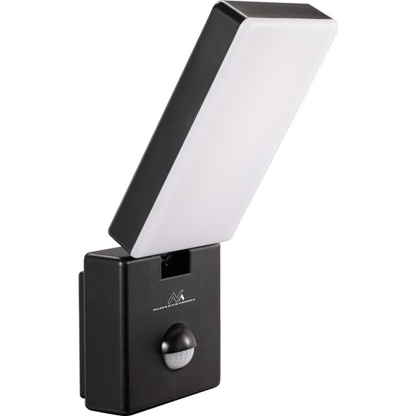Naświetlacz Maclean Lampa LED z czujnikiem ruchu Maclean, czujnik ruchu PIR, kolor czarny, 10W, IP65, 800lm, barwa neutralna biała (4000K) MCE516 B