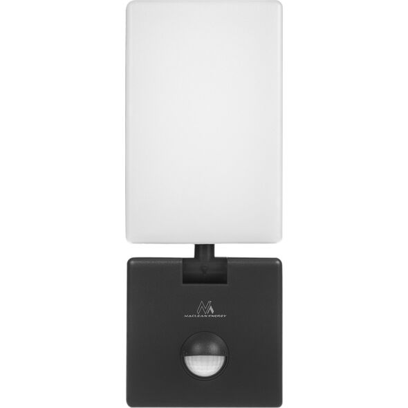 Naświetlacz Maclean Lampa LED z czujnikiem ruchu Maclean, czujnik ruchu PIR, kolor czarny, 10W, IP65, 800lm, barwa neutralna biała (4000K) MCE516 B