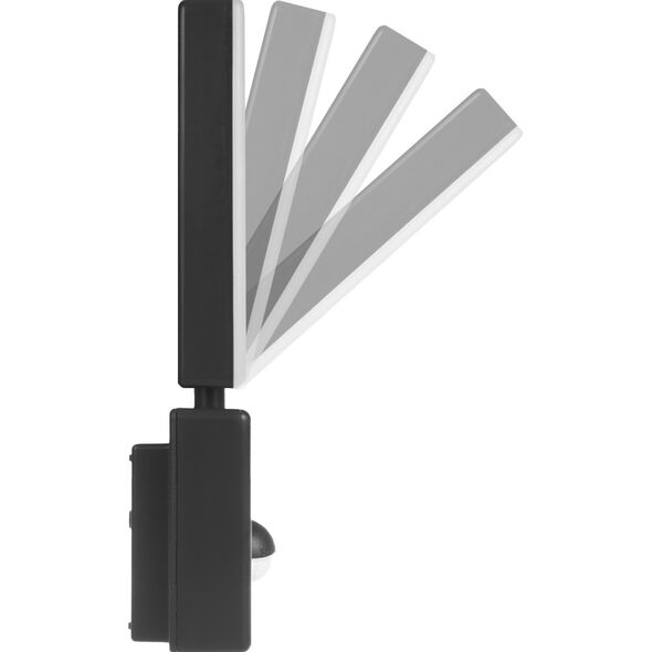 Naświetlacz Maclean Lampa LED z czujnikiem ruchu Maclean, czujnik ruchu PIR, kolor czarny, 10W, IP65, 800lm, barwa neutralna biała (4000K) MCE516 B