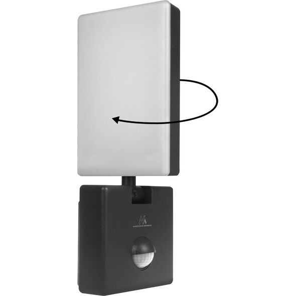 Naświetlacz Maclean Lampa LED z czujnikiem ruchu Maclean, czujnik ruchu PIR, kolor czarny, 10W, IP65, 800lm, barwa neutralna biała (4000K) MCE516 B