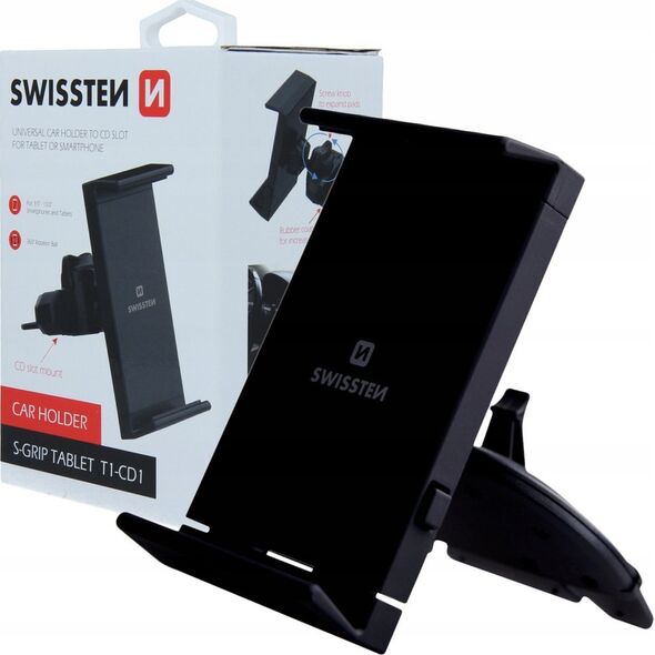 Swissten Swissten S-Grip T1-CD1 Universal Car Mount for CD Recorder Tablets / Phones / GPS Black