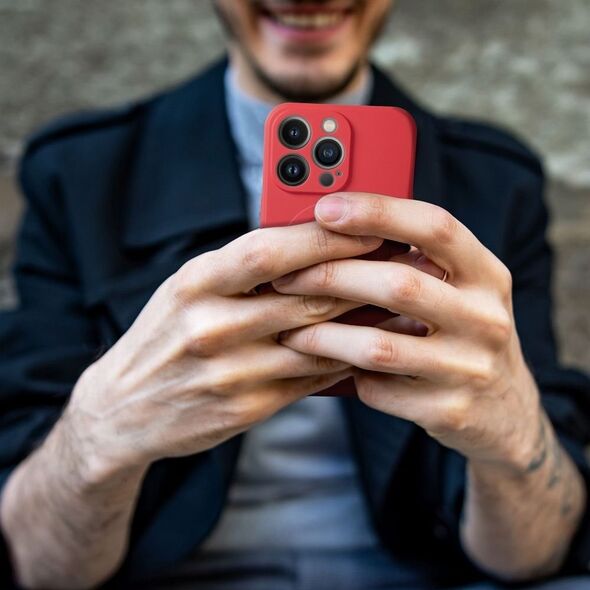 OEM Futerał SILICONE MAG COVER kompatybilny z MagSafe do IPHONE 13 Pro czerwony