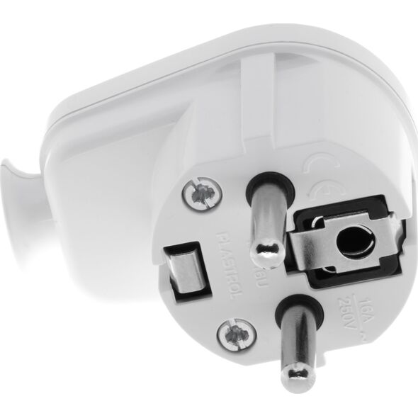Opal Wtyczka kątowa rozbieralna WT-16U 2P+Z 16A biała
