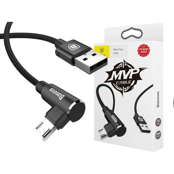 Kabel USB Baseus USB-A - microUSB 2 m Czarny (30554-uniw)