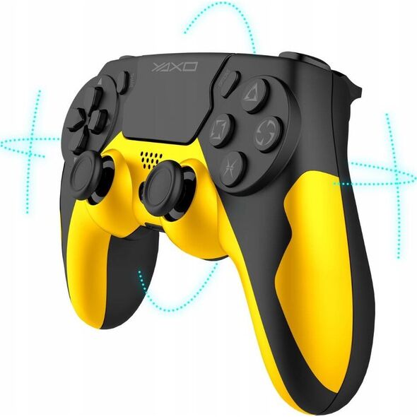 Pad Yaxo Pad YAXO Hornet Fury bezprzewodowy do SONY, PS4, PS3, PC, ANDROID żółty one size