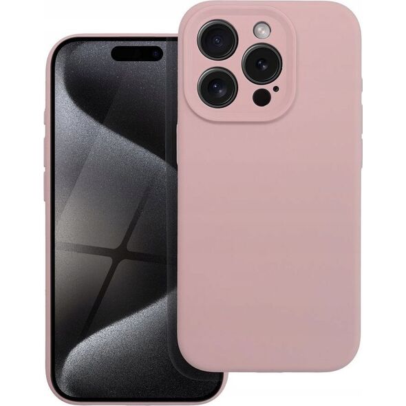 OEM Futerał SILICONE 2mm do IPHONE 15 Pro pudrowy róż