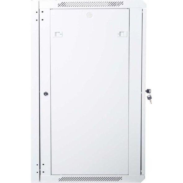 Digitus Szafa sieciowa wisząca 19" 18U rack 600x600, drzwi szyba, szary, dzielona, złożona, 60kg