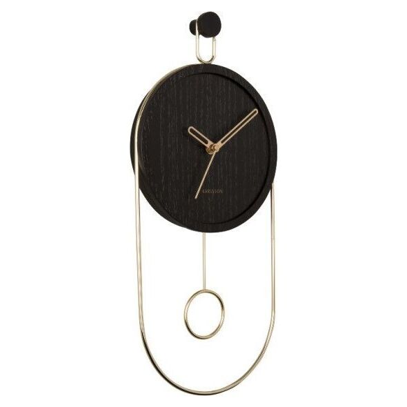 Zegar ścienny ze złotymi wskazówkami, SWING, Ø 20 cm