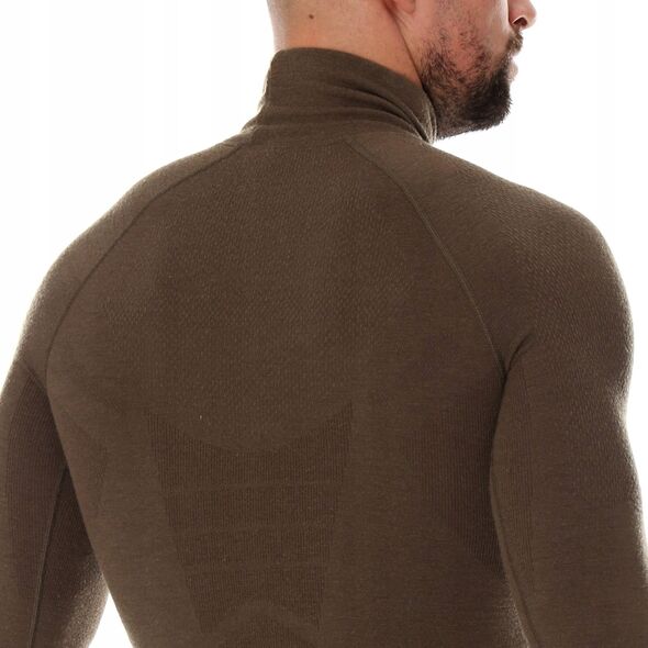 Brubeck LS14200 Bluza męska RANGER WOOL khaki XXL