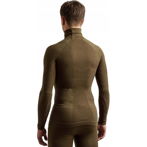 Brubeck LS14200 Bluza męska RANGER WOOL khaki XXL
