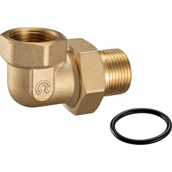 ARKAINSTALACJE Śrubunek Calido CA/KG-9310-25-O mosiężny kątowy 1" z O- ringiem