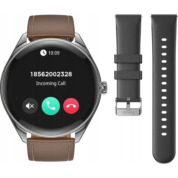 Smartwatch Hoco HOCO smartwatch z funkcją rozmowy AMOLED Y22 czarny