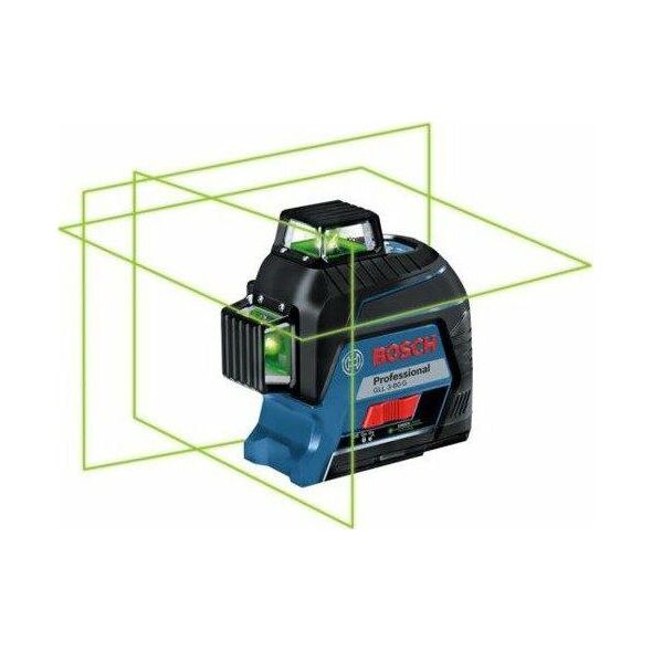 Bosch Laser płaszczyznowy GLL 3-80 G zielony 120 m