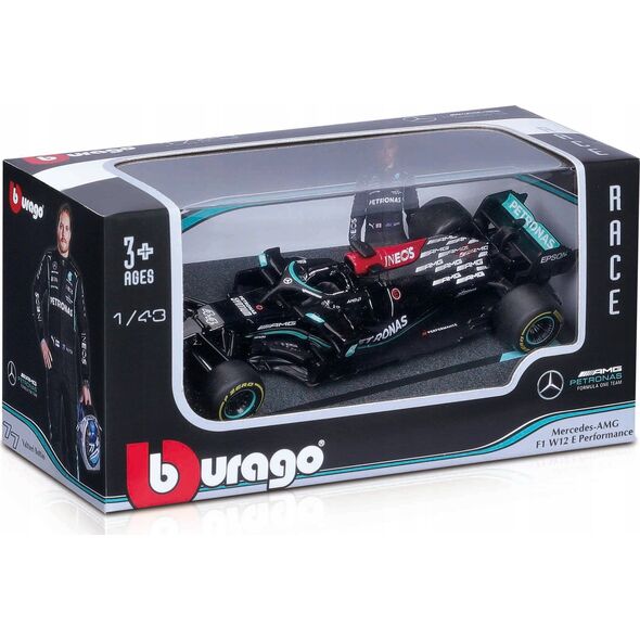 Bburago 1:43 RACE F1 - MERCEDES-AMG F1 W12 E Performance (2021) - Assorteret