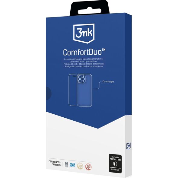 3MK ComfortDuo Clear Sam A16 szkło        hartowane + etui przezroczysty/clear, zestaw 2w1