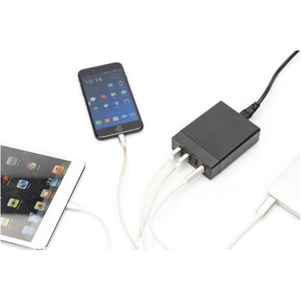 Ładowarka Digitus DA-10195 3x USB-A 1x USB-C 2.4 A (DA-10195)