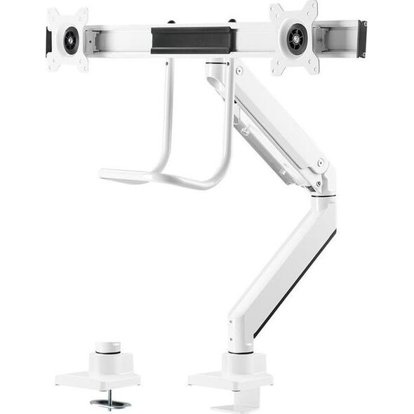 Neomounts Uchwyt biurkowy na 2 monitory 10" - 32" (NM-D775DXWHITE) 10614539 8717371446864