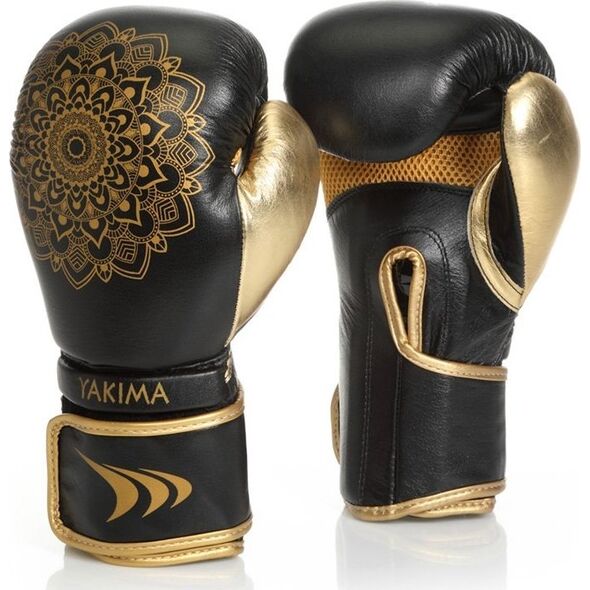 YakimaSport Rękawice kobiece MANDALA BLACK/GOLD 12 oz