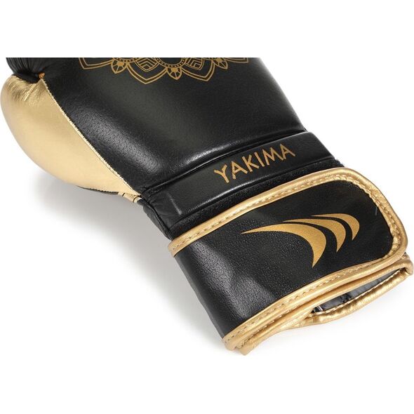 YakimaSport Rękawice kobiece MANDALA BLACK/GOLD 12 oz