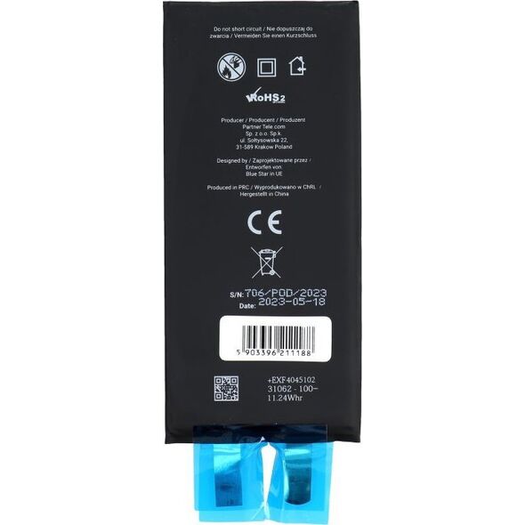 Bateria Blue Star BLUE STAR HQ bateria bez BMS do IPHONE XR 2942 mAh