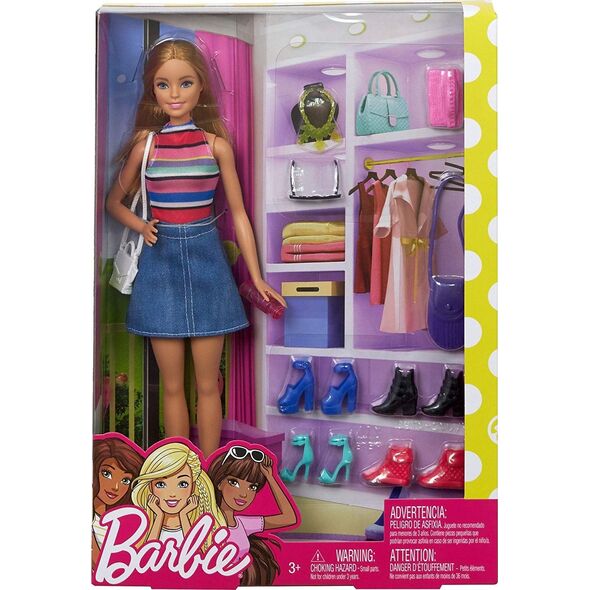 Lalka Barbie Mattel - Blondynka z akcesoriami (FVJ42)